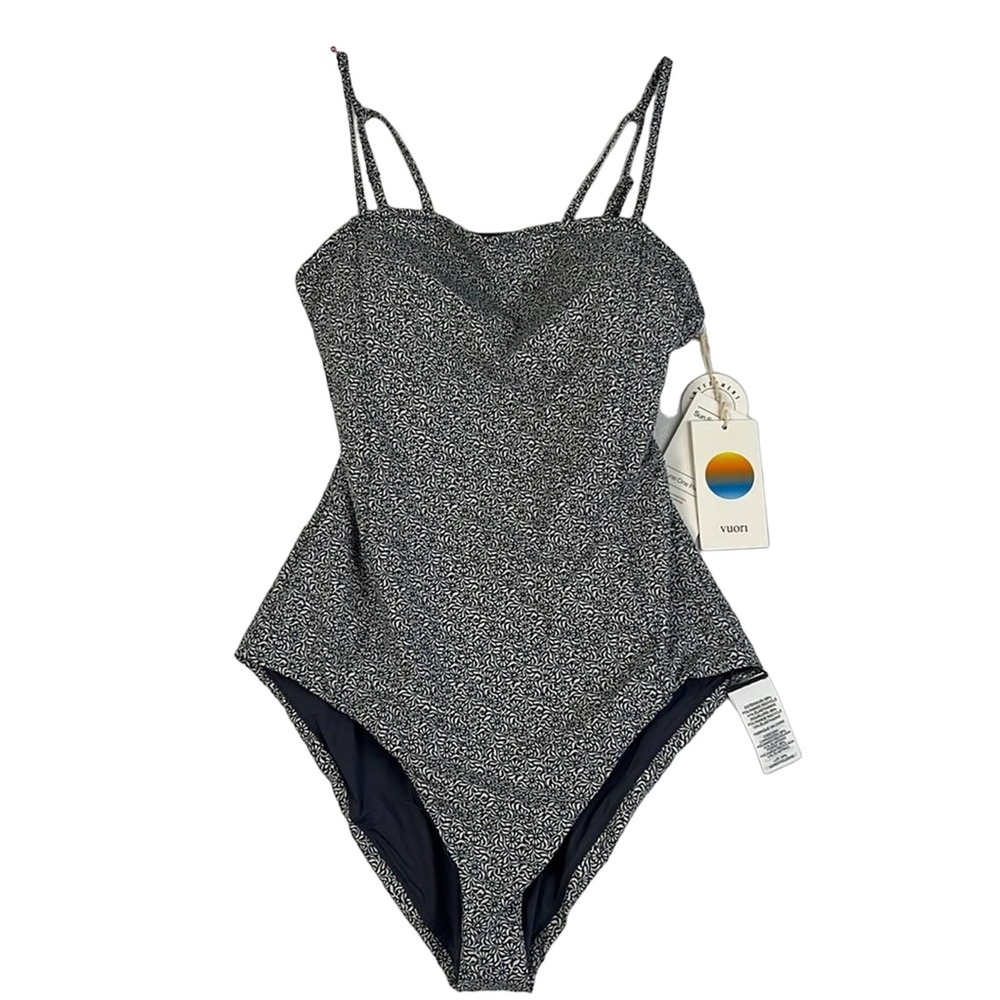 Vuori Black and White One Piece Swimsuit